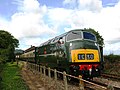 'Warship' class D832 Onslaught at Dunster