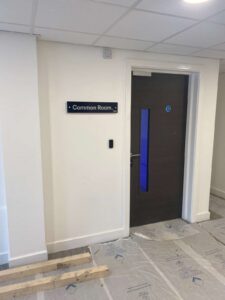 common room sign